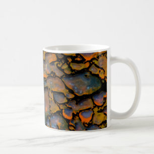Orange-versteinerte Dinosaurier Kaffeetasse