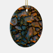 Orange-versteinerte Dinosaurier Keramikornament (Rechts)