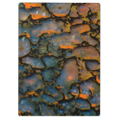 Orange-versteinerte Dinosaurier Klemmbrett (Rückseite)