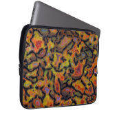 Orange-versteinerte Dinosaurier-Knochen Laptopschutzhülle (Vorne Rechts)