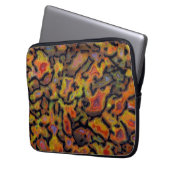 Orange-versteinerte Dinosaurier-Knochen Laptopschutzhülle (Vorderseite Links)