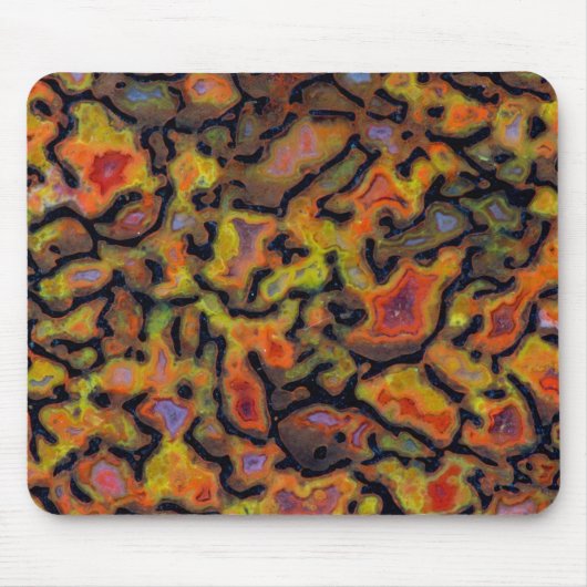 Orange-versteinerte Dinosaurier-Knochen Mousepad (Vorne)