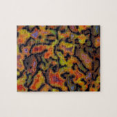 Orange-versteinerte Dinosaurier-Knochen Puzzle (Horizontal)