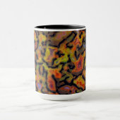 Orange-versteinerte Dinosaurier-Knochen Tasse (Zentrum)