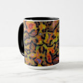 Orange-versteinerte Dinosaurier-Knochen Tasse (Vorderseite Links)