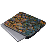 Orange-versteinerte Dinosaurier Laptopschutzhülle (Vorne Knopf)