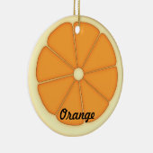 Orange Verzierung Keramikornament (Rechts)