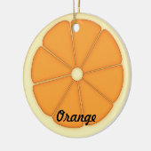 Orange Verzierung Keramikornament (Links)