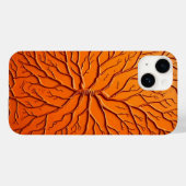 Orange Verzweigte Textur iPhone-Hülle Moderne Kuns Case-Mate iPhone Hülle (Rückseite (Horizontal))