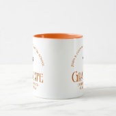 Orange Veterinary School Abschluss Custom Tasse (Zentrum)