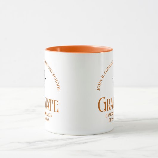 Orange Veterinary School Abschluss Custom Tasse (Zentrum)