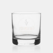 Orange Veterinary School Abschluss Custom Whiskyglas (Rückseite)