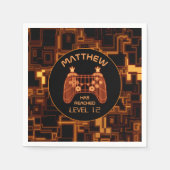 Orange Video Game Controller Serviette (Vorderseite)