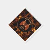 Orange Video Game Controller Serviette (Ecke)