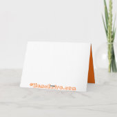 Orange Vintag Crat Blank Art Card Karte (Rückseite)