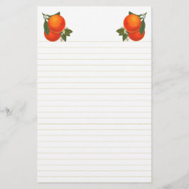 Orange Vintag Crate Art Stationery Linde Briefpapier