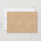Orange Vintag Mit Monogramm UAWG RSVP Karte (Rückseite)