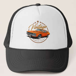 Orange Vintag Roadrunner Truckerkappe