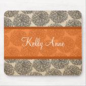 Orange Vintag Zinnia Mousepad (Vorne)