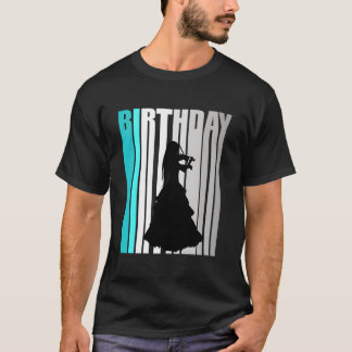 Orange Violin Orchester Rennen T-Shirt