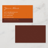 Orange - Visitenkarte (Vorne/Hinten)