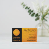 Orange Visitenkarte (Stehend Vorderseite)