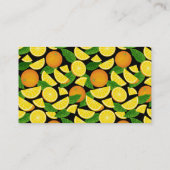 Orange Visitenkarte (Rückseite)