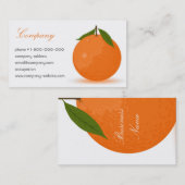 Orange Visitenkarte (Vorne/Hinten)
