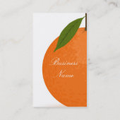 Orange Visitenkarte (Rückseite)