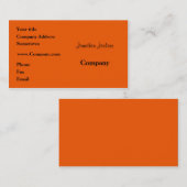 Orange Visitenkarte (Vorne/Hinten)