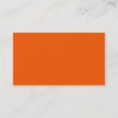Orange Visitenkarte (Rückseite)