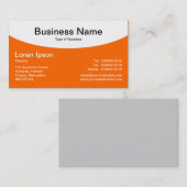 Orange Visitenkarte (Vorne/Hinten)