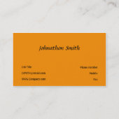 Orange Visitenkarte (Rückseite)