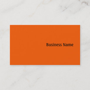 Orange Visitenkarte