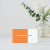 Orange Visitenkarte (Stehend Vorderseite)