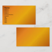 Orange Visitenkarte (Vorne/Hinten)