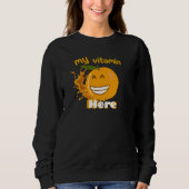 Orange Vitamin C Sweatshirt (Vorderseite)