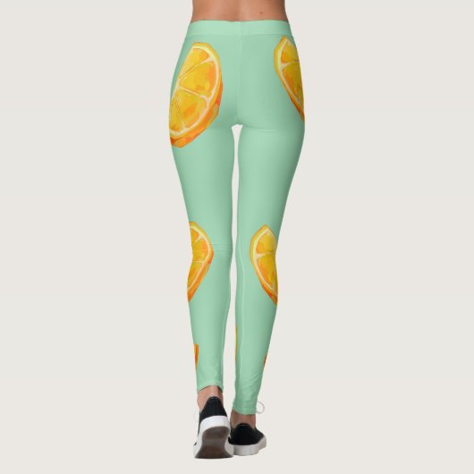 Orange, vitamine C Leggings (Rückseite)