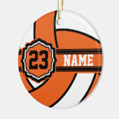 Orange Volleyball | DIY Name and number Keramikornament (Links)