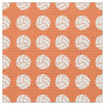 Orange Volleyball Holzfußboden Gemustert