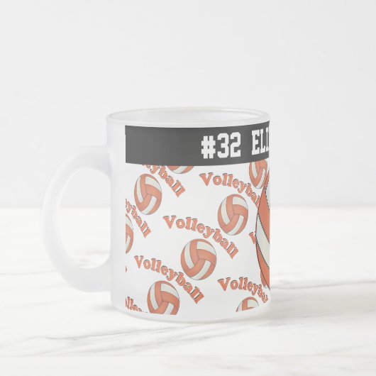 Orange Volleyball | personifizieren Mattglastasse (Links)