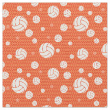 Orange Volleyball Zickzack Gemustert