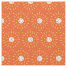 Orange Volleyballs Kaleidoskop Muster