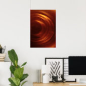 Orange Vortex von Zeitreisenden Poster (Heimbüro)