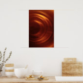 Orange Vortex von Zeitreisenden Poster (Küche)