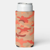 Orange Wald Camouflage Selters Dosenkühler (Seltzer Rückseite)