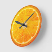 Orange Wall Clock Runde Wanduhr (Winkel)