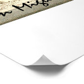 Orange Wall Poster (Ecke)