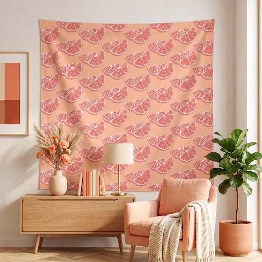 Orange Wandteppich