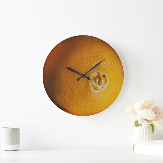 Orange Wanduhr (Zuhause)